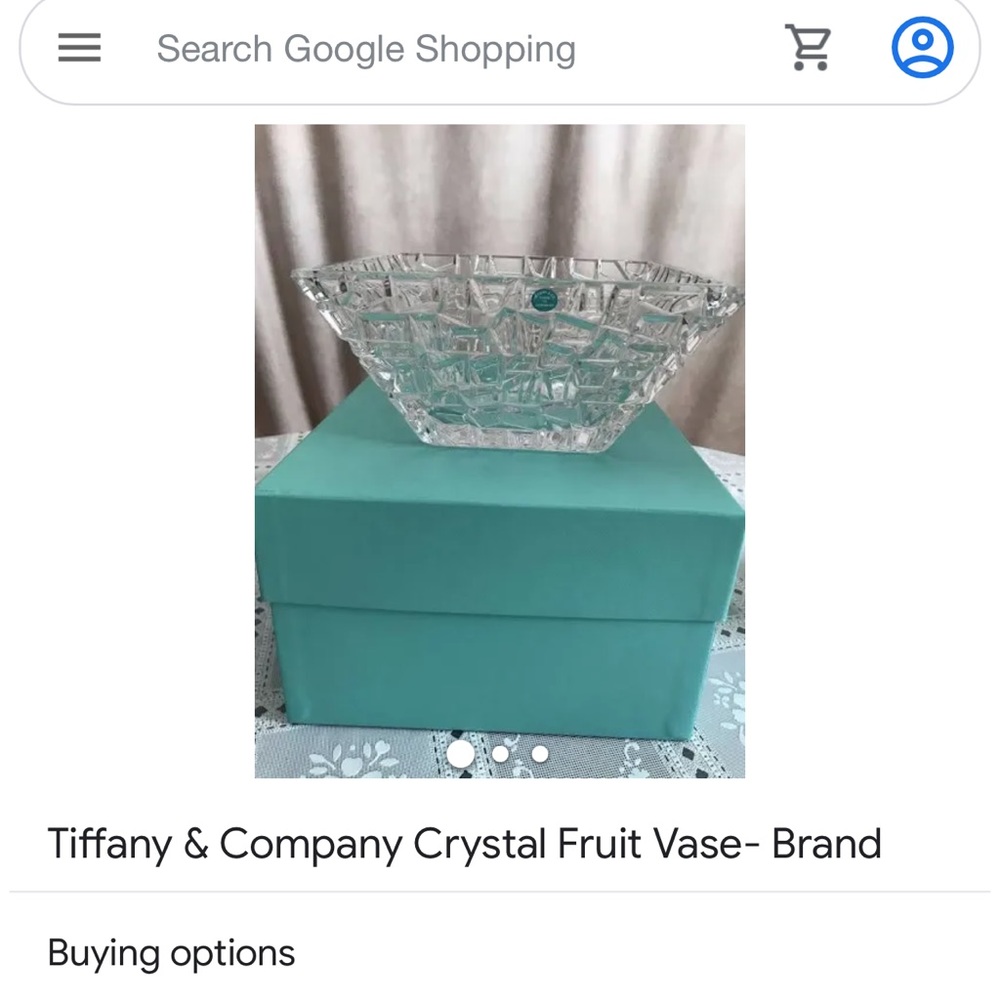 Tiffany Crystal Cut Sierra Bowl